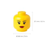 Room Copenhagen LEGO opberghoofd Girl opbergdoos - thumbnail