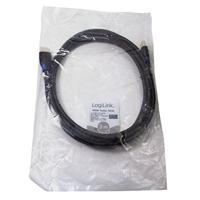 LogiLink CH0063 HDMI-kabel HDMI Aansluitkabel HDMI-A-stekker, HDMI-A-stekker 3.00 m Zwart 4K UHD, Audio Return Channel (ARC), Vergulde steekcontacten - thumbnail