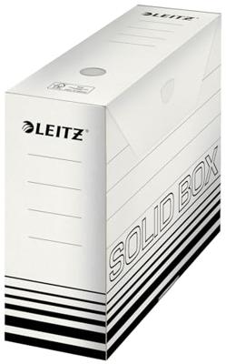 Leitz Opbergdoos 6128-00-01 100 mm x 257 mm x 330 mm Karton Wit, Zwart 10 stuk(s)
