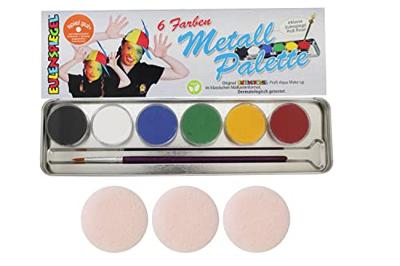 Eulenspiegel Schmink, diverse kleuren, 6 kleur/ 1 set