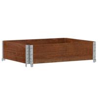 VidaXL Plantenbak 80x60 cm massief grenenhout bruin - thumbnail