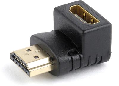 Haakse HDMI verloopstekker, 90° naar beneden