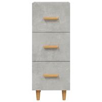 Dressoir 34,5x34x90 cm bewerkt hout betongrijs - thumbnail