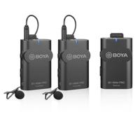 BOYA WM4 Pro K2 draadloze microfoon met 2 zenders - voor smartphone / camera / PC - thumbnail