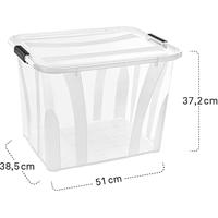 Siena HOME Opbergdoos Anzio Transparant 55 l (b x h x d) 510 x 372 x 385 mm 4 stuk(s) - thumbnail