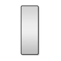 Saniclass Retro Line 2.0 Rectangle Spiegel - 140x50cm - rechthoek - afgerond - frame - mat zwart SW6 - thumbnail