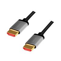 LogiLink HDMI AV Aansluitkabel [1x HDMI-stekker - 1x HDMI-stekker] 3 m Zwart-grijs - thumbnail