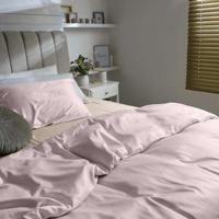 Dommelin Dommelin Laken Uni Satijn 300TC 530 Lichtroze 200x270 cm - thumbnail