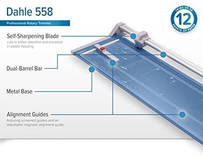 Dahle rolsnijmachine 558 voor ft A0, capaciteit: 7 vel