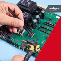 Wiha 32349 Pincetset 4-delig Spits, Plat-breed, Afgerond - thumbnail