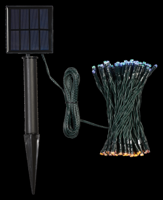 LIVARNO home LED-lichtsnoer op zonne-energie 100 LED&apos;s (Bont gekleurd) - thumbnail