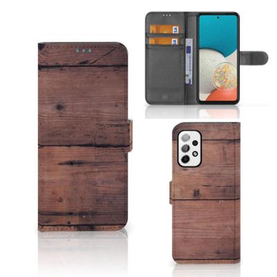 Samsung Galaxy A73 5G | Book Style Case | Old Wood