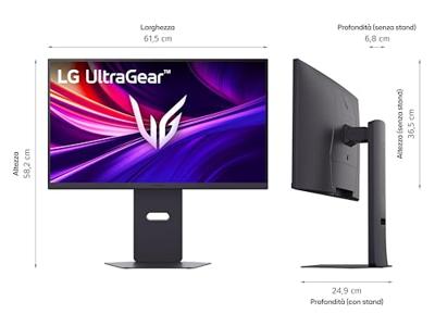 LG, 27 inch, Ultragear 4K UHD, 68,4 cm, 16:9, Super Resolution, 3840 x 2160, 480Hz, 1ms, HDR10, AMD FreeSync, DCI-P3, DisplayHDR 600, 27G850A-B.AEU - Zwart