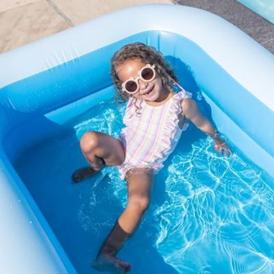 Swim Essentials Opblaas Zwembad Blauw 211 x 132 x 46 cm