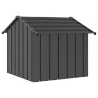 Hondenhok met dak 85x107x81 cm gegalvaniseerd staal - thumbnail