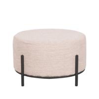 LABEL51 Hocker 'Troy' Bouclé, 57cm, kleur Naturel - thumbnail