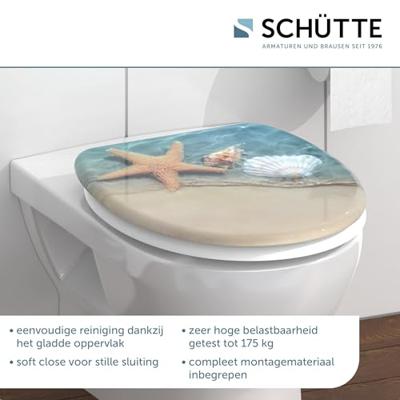 Schutte Duroplast WC-bril BEACH met soft-close
 82196 - thumbnail