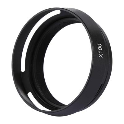 49mm metaal ontlucht zonnekap voor Fujifilm X100(Black)