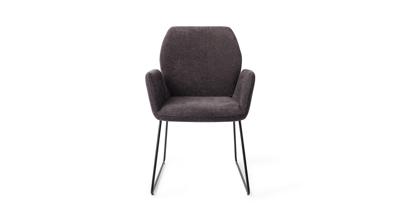 Jesper Home Eetkamerstoel 'Misaki' Slide Black, kleur Almost Black