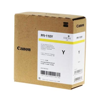 Canon PFI-110Y 160ml Geel inktcartridge