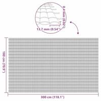 VidaXL Tuinhek dubbelzijdig groen 1,8x3 m pvc - thumbnail