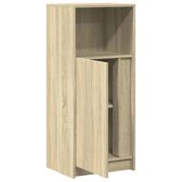 Dressoir met LED 42,5x34x100 cm bewerkt hout sonoma eikenkleur - thumbnail