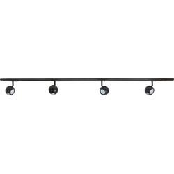 Highlight Railsysteem Trackline 150 cm + 4 retrobol spots zwart