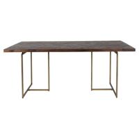 Dutchbone Eettafel 'Class' Antique Brass, 180 x 90cm - thumbnail