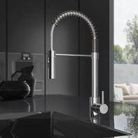 Keukenmengkraan Hotbath Fellow 49 cm Flexibele Uitloop Chroom - thumbnail