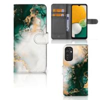 Bookcase voor Samsung Galaxy A14 4G Marmer Groen - thumbnail