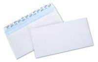 500 Witte enveloppen 110x220mm 80g zelfklevend Clairalfa - thumbnail