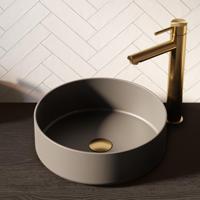 Brauer Circle Waskom - Rond - 36 cm - Keramiek - Mat - Grijs - thumbnail