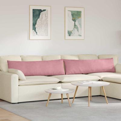 Sofa Kussens 2 pcs Roze 145 x 40 cm Katoen Stof Sofa Kussens 2 pcs Roze 145 x 40 cm Katoen Stof