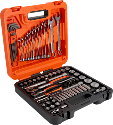 Bahco 1/4" en 1/2" diepe dopsleutelset met metrisch zeskantprofiel, inbussleutelset en combinatiesleutelset | 98 stuks - s98mc1h Bahco 1/4" en 1/2" diepe dopsleutelset met metrisch zeskantprofiel, inbussleutelset en combinatiesleutelset | 98 stuks - s98mc1h