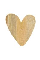 Zusss Serveerplank Hout Hartje Naturel - thumbnail