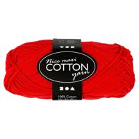 Creativ Company Katoengaren, rood, 50gr, 85m - thumbnail