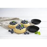 Zenker mini vruchtentaartvorm 6 delig black metallic 10cm - thumbnail
