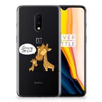 OnePlus 7 Telefoonhoesje met Naam Giraffe - thumbnail
