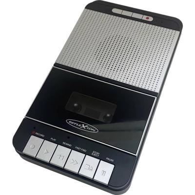 Reflexion Draagbare cassettespeler MP3 Zwart, Grijs