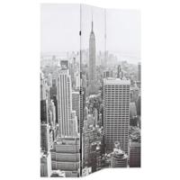 Kamerscherm New York bij daglicht 120x170 cm zwart en wit - thumbnail
