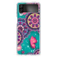 Samsung Galaxy Z Flip 4 | Hoesje maken | Cirkels en Vlinders - thumbnail