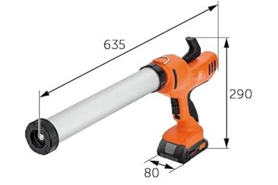 Fein AKP 18-600 AS 71460161000 Accu-patroonpers 400 ml Elektronisch
