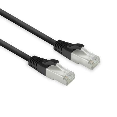 ACT FB8100 LSZH U/FTP CAT8 Datacenter Slimline Patchkabel Snagless | RJ45-connectoren | Zwart | 50 cm