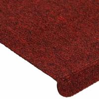VidaXL Trapmatten zelfklevend 15 st 65x24,5x3,5 cm rood - thumbnail