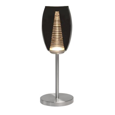 Highlight TafellampNebula nikkel met smoke glas - T1433.19