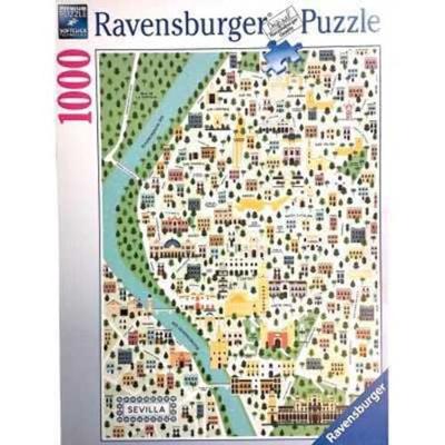 Ravensburger puzzel Kaart van Sevilla - 1000 stukjes