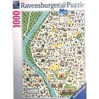 Ravensburger legpuzzel map of seville, 1000st. - thumbnail