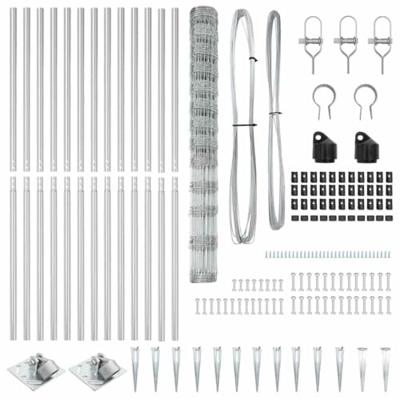 Weidehekwerk Zilver 25 x 1.5 m Gegalvaniseerd staal