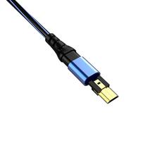 Oehlbach USB-kabel USB 2.0 USB-A stekker, USB-micro-B stekker 3.00 m Blauw Vergulde steekcontacten 9333 - thumbnail