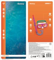 Bestway Masker en Buis Set Volwassene Purga Klep Geassorteerde Kleur +14 Jaar Strand en Zwembad 24029 - thumbnail